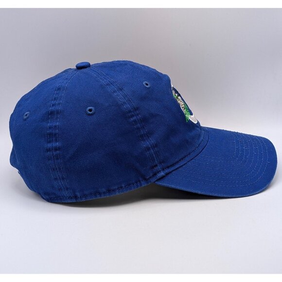 New Era 9TWENTY MiLB CHARLOTTE KNIGHTS Adjustable Strap Back Blue Baseball Hat - Picture 3 of 6